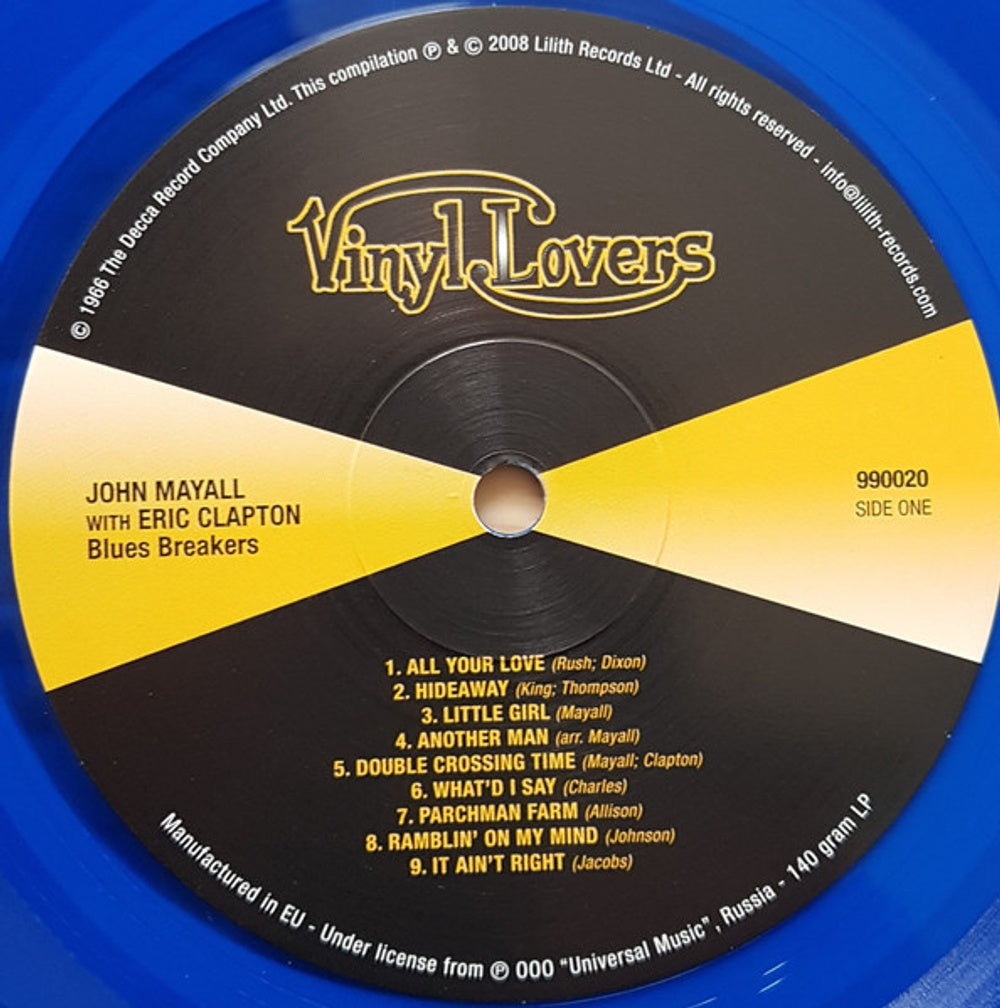 Image 2: John Mayall & Bluesbreakers – Blues Breakers With Eric Clapton (Blue, Colored LP Vinyl) Vinyl LP | Relix