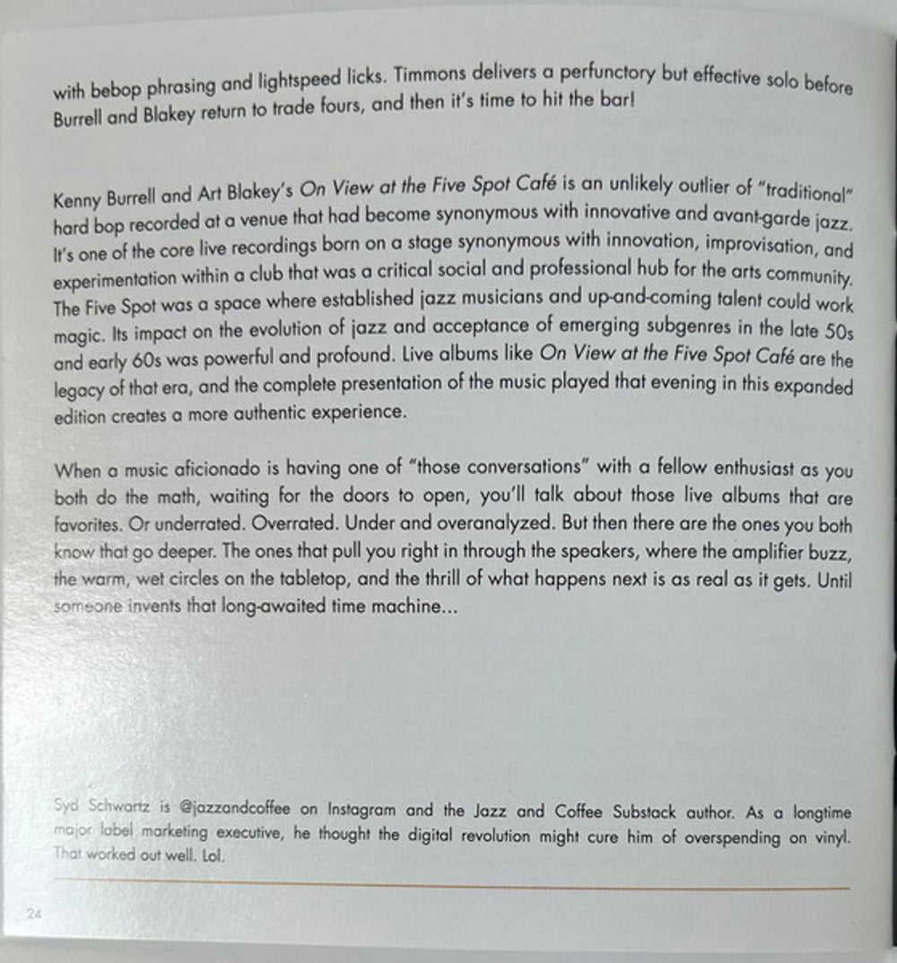 Image 2: Kenny Burrell  / Blakey,Art – On View At The Five Spot Cafe: Complete Masters CD | Relix