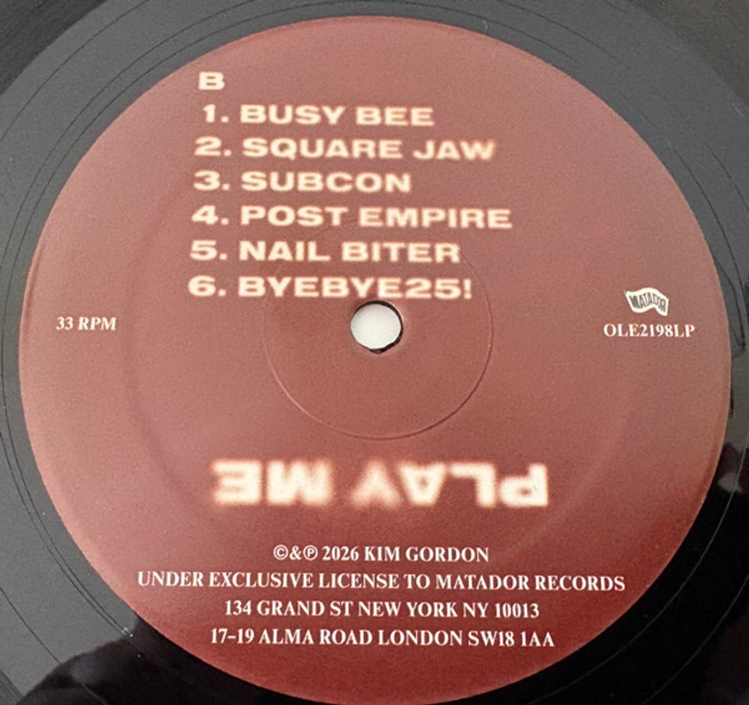 Image 2: Kim Gordon – Play Me Vinyl LP | Relix