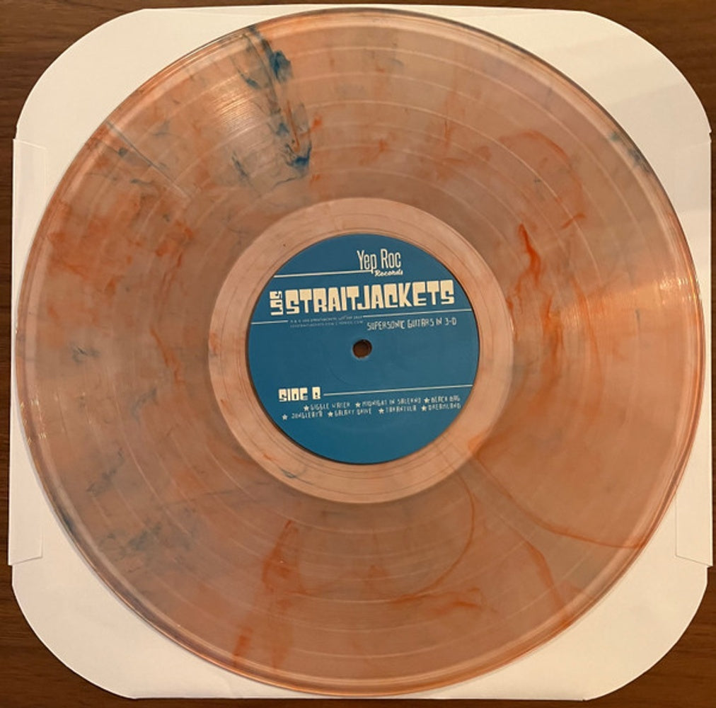 Image 2: Los Straitjackets – Supersonic Guitars In 3-D (Blue, Colored, Clear LP Vinyl) Vinyl LP | Relix