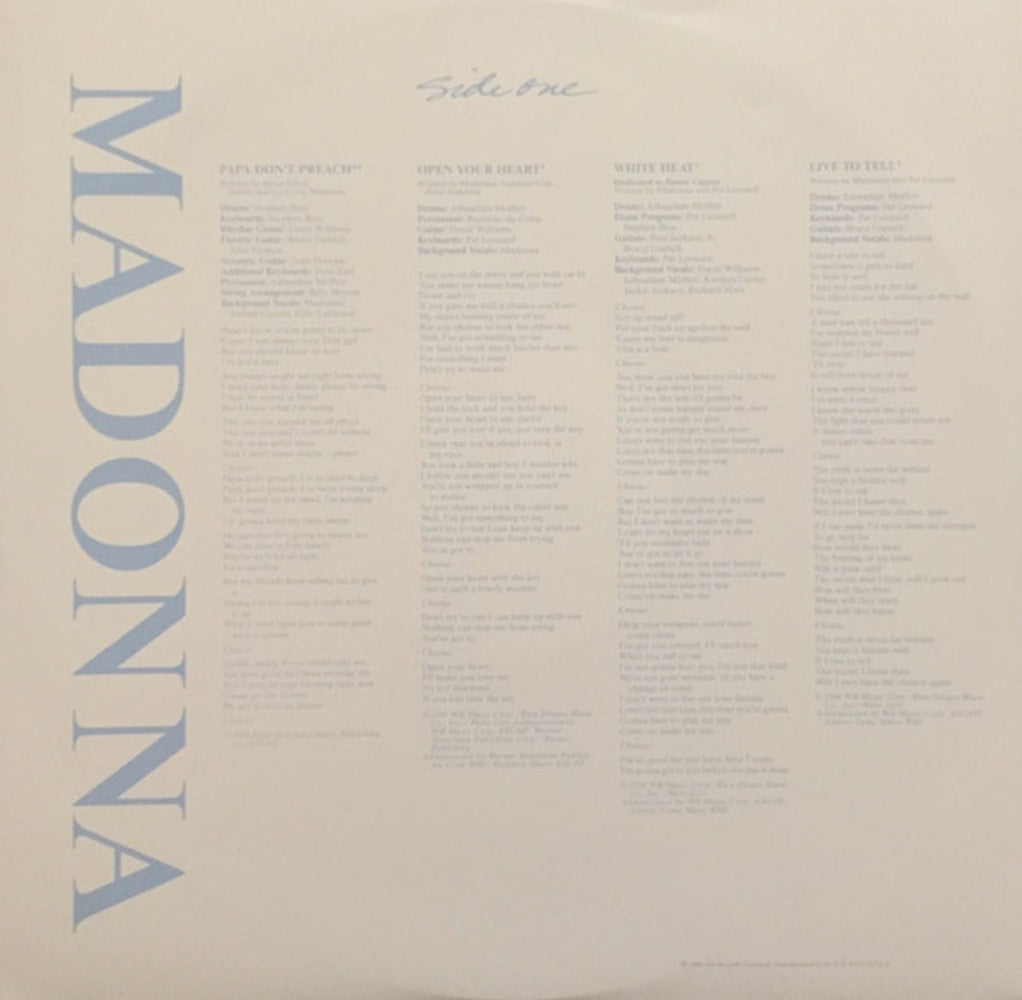 Image 2: Madonna – True Blue (Limited Edition LP Vinyl) Vinyl LP | Relix