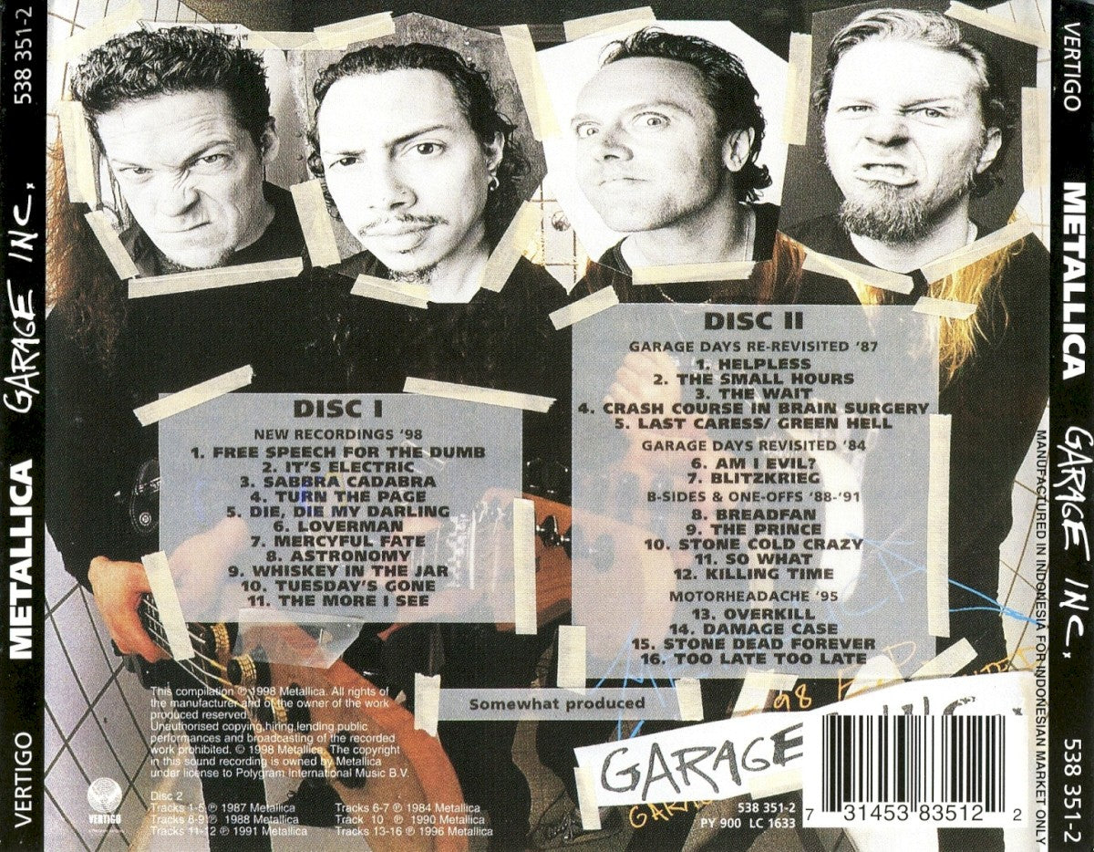 Image 2: Metallica – Garage Inc Vinyl LP | Relix
