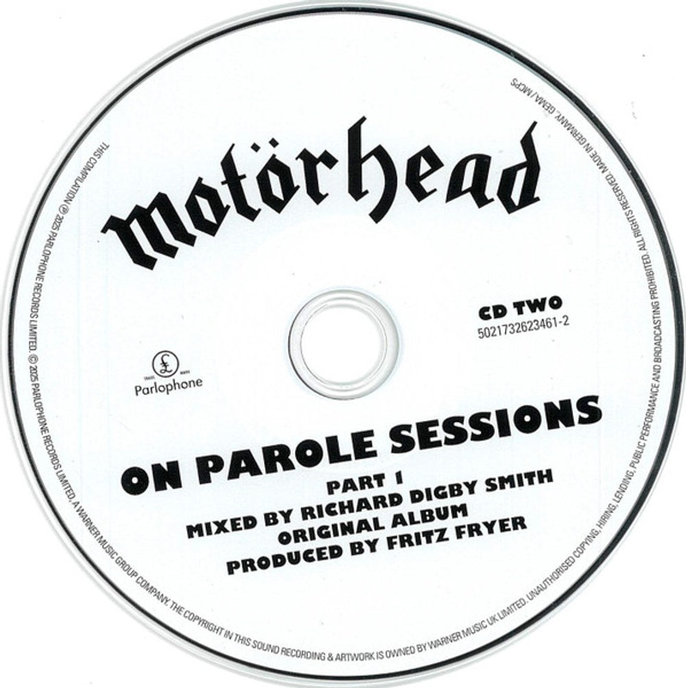 Image 2: Motörhead – On Parole Sessions (Wbr CD) CD | Relix
