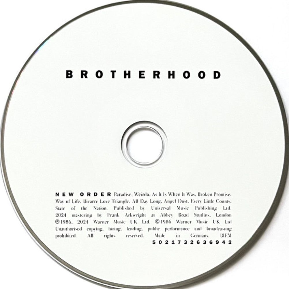Image 2: New Order – Brotherhood (Hol CD) CD | Relix