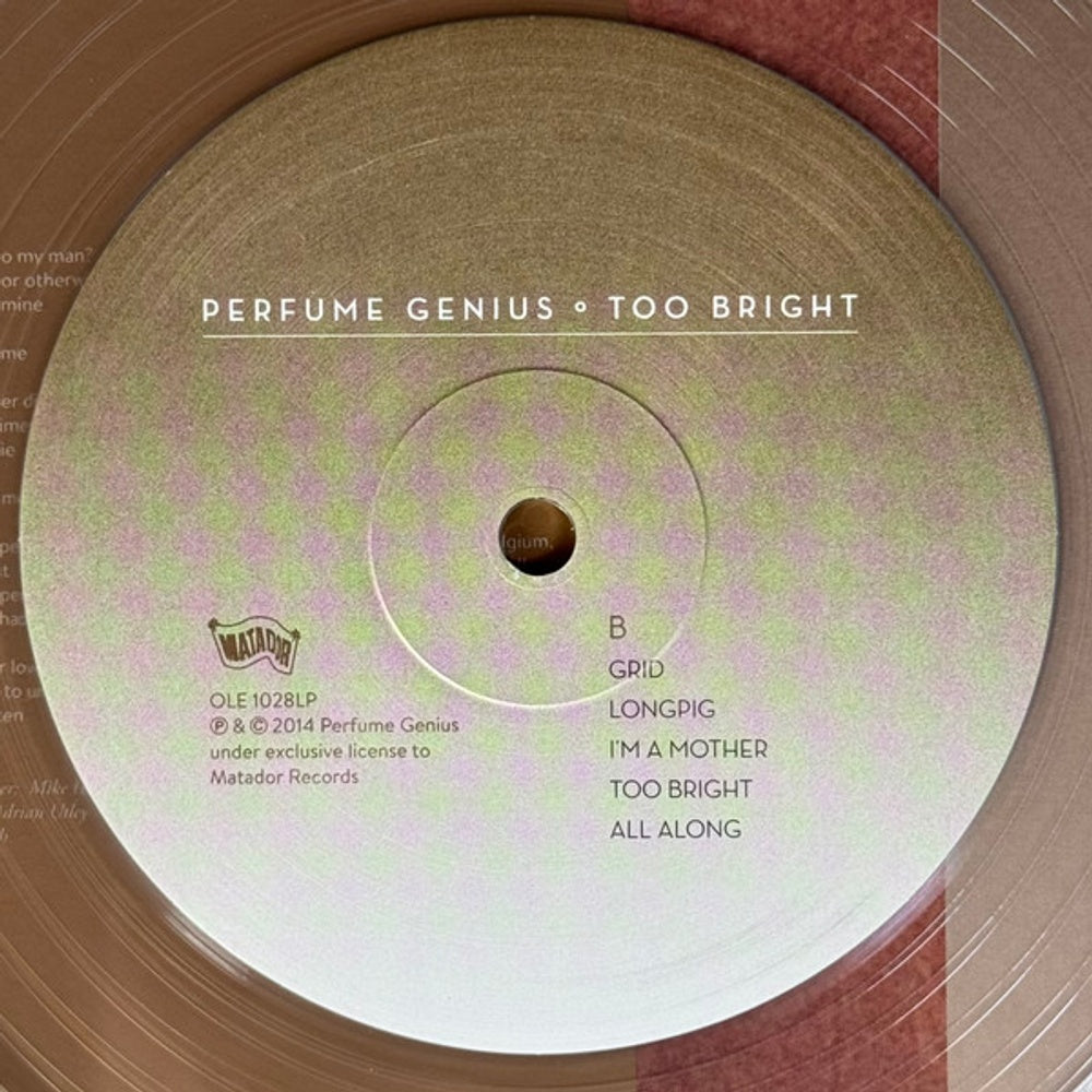 Image 2: Perfume Genius – Too Bright (Clear LP Vinyl) Vinyl LP | Relix