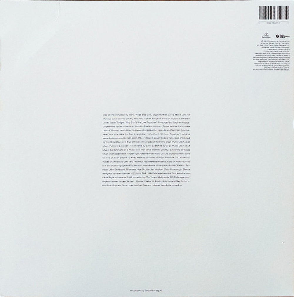 Image 2: Pet Shop Boys – Please: 2018 Remastered Version Vinyl LP | Relix