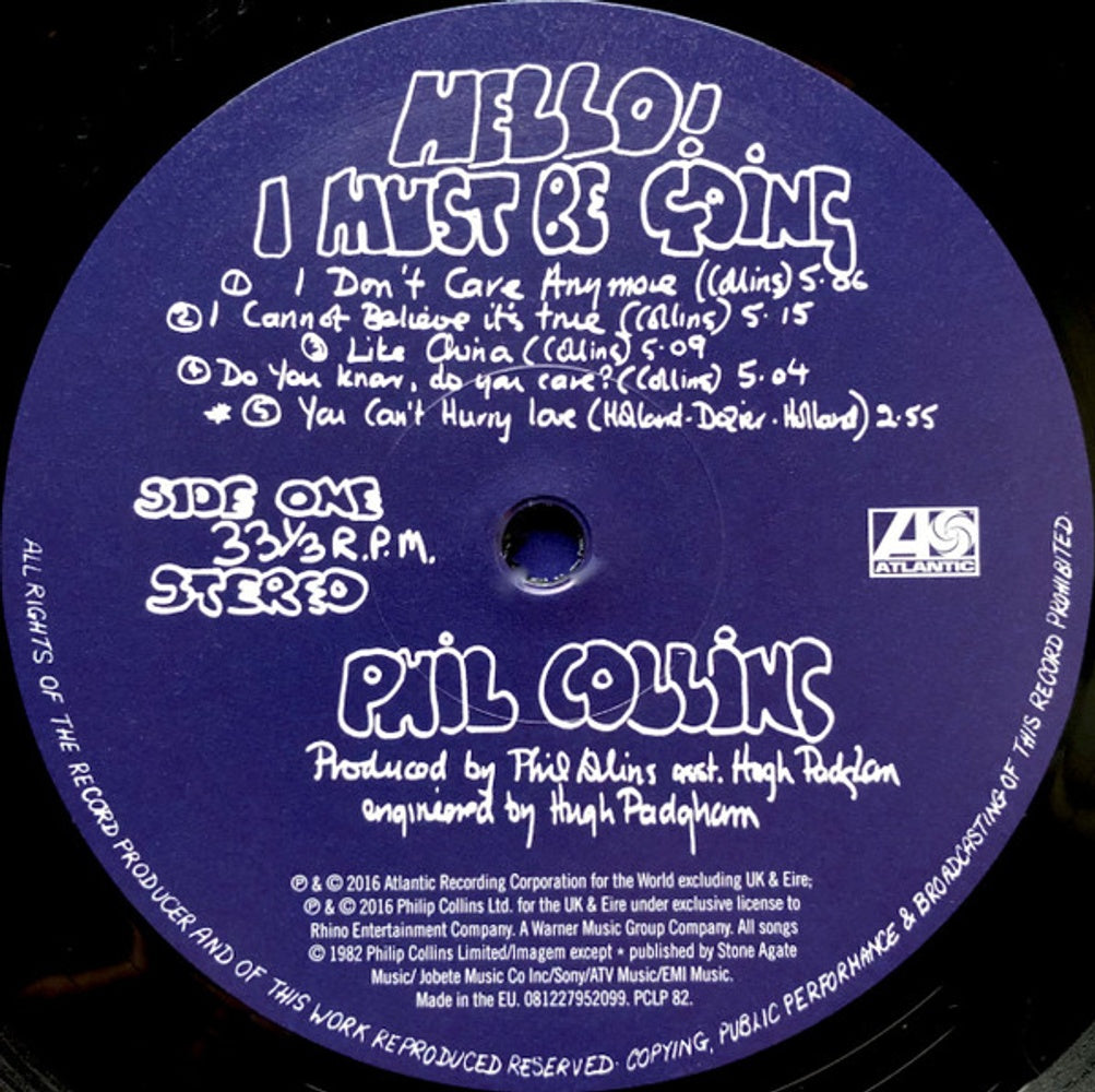 Image 2: Phil Collins – Hello I Must Be Going!: Remastered Vinyl LP | Relix