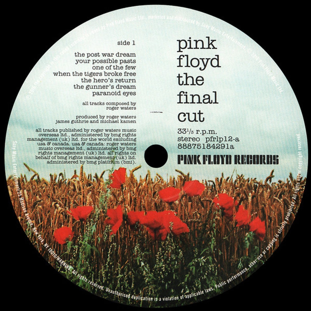 Image 2: Pink Floyd – The Final Cut Vinyl LP | Relix