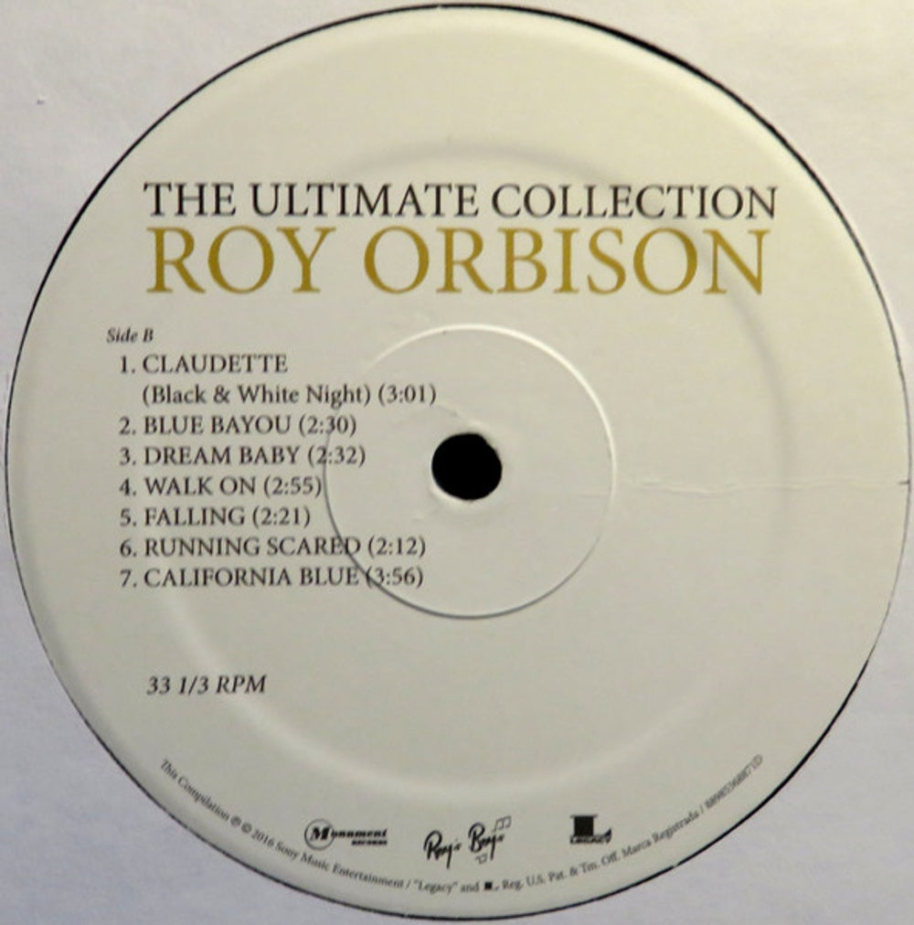 Image 2: Roy Orbison – The Ultimate Collection Vinyl LP | Relix