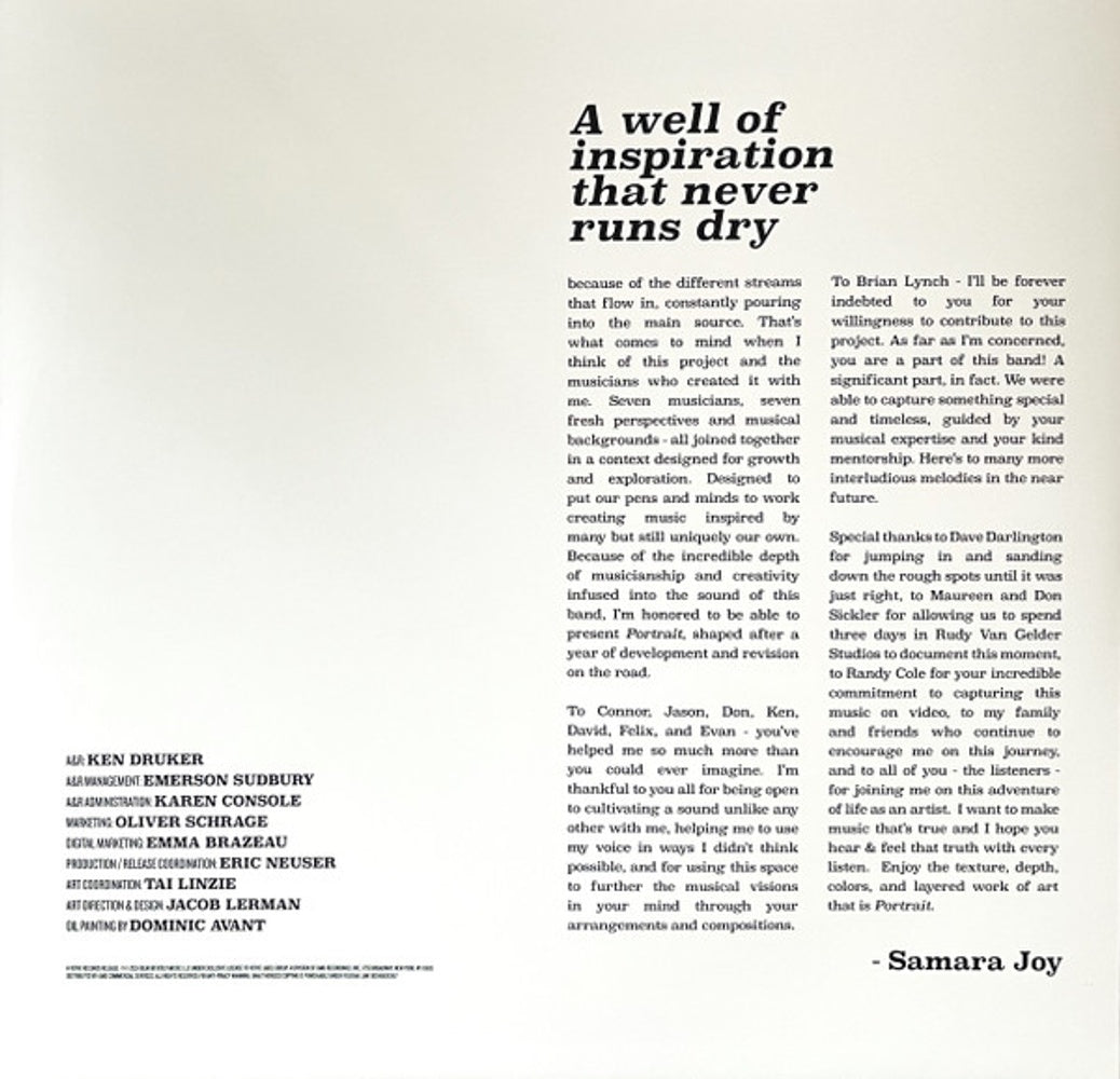 Image 2: Samara Joy – Portrait Vinyl LP | Relix