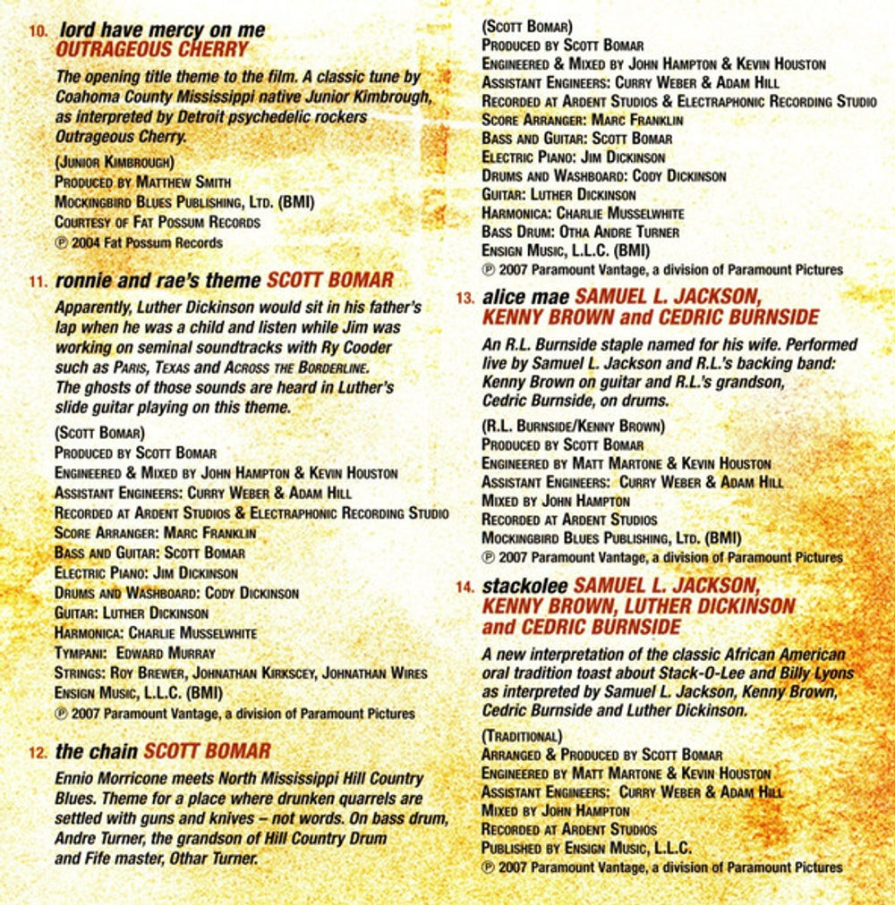 Image 2: Samuel L. Jackson – Black Snake Moan (Music From the Motion Picture CD) CD | Relix