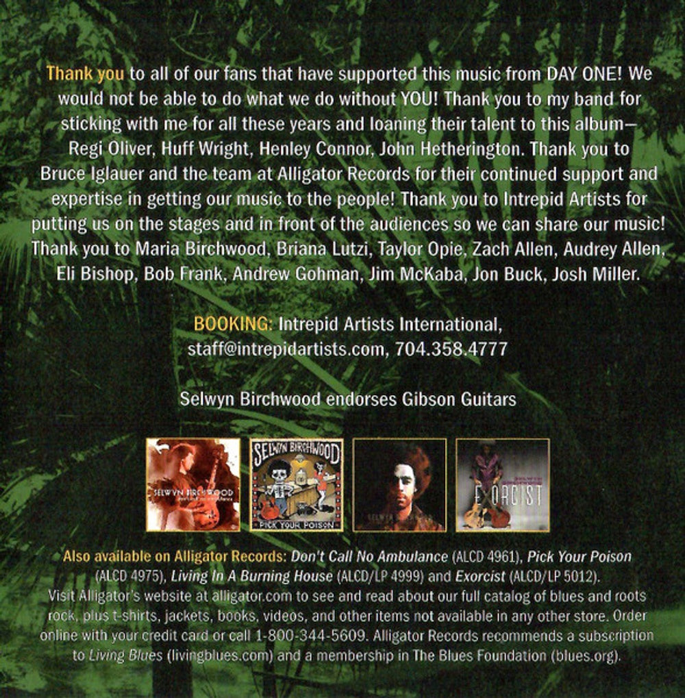 Image 2: Selwyn Birchwood – Electric Swamp Funkin' Blues CD | Relix