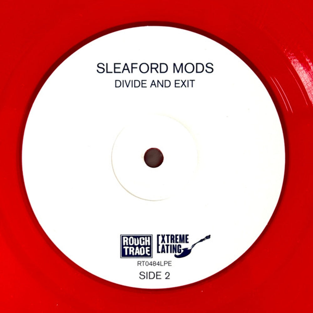Image 2: Sleaford Mods – Divide And Exit (Bonus Track, Colored, Red LP Vinyl) Vinyl LP | Relix