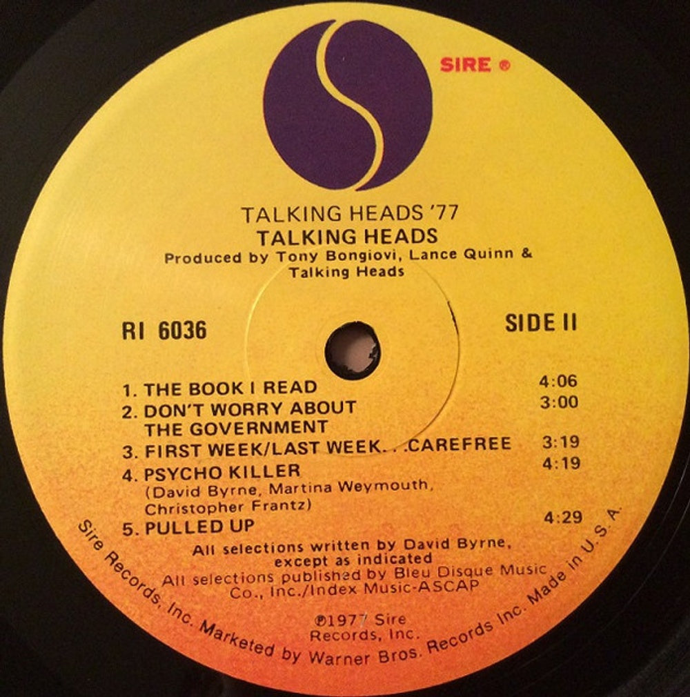 Image 2: Talking Heads – Talking Heads: 77 Vinyl LP | Relix