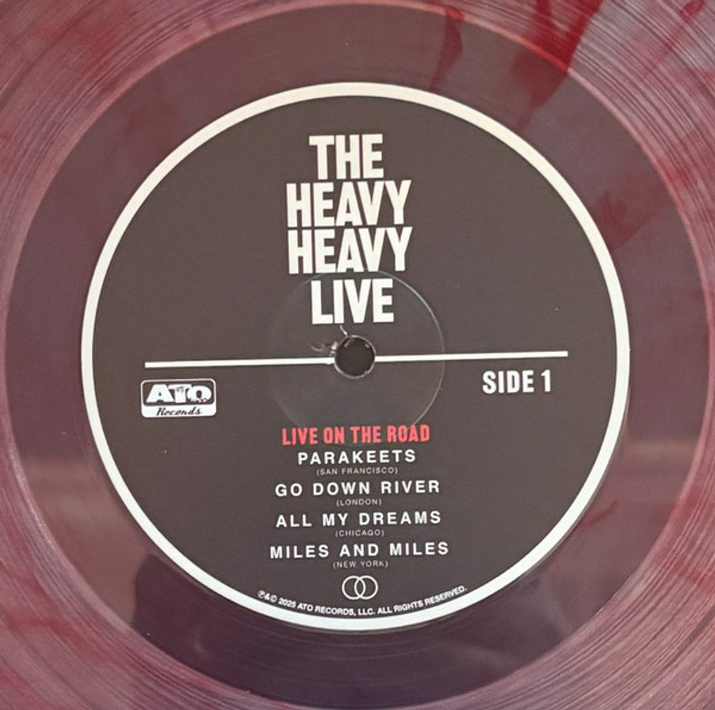Image 2: The Heavy Heavy – Live (1xLP (clear & red marble) LP Vinyl) Vinyl LP | Relix