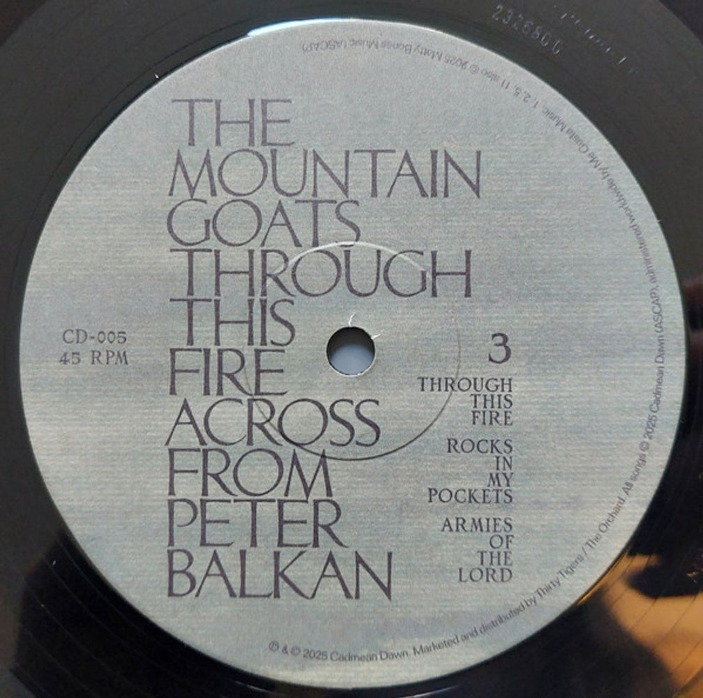 Image 2: The Mountain Goats – Through This Fire Across from Peter Balkan Vinyl LP | Relix