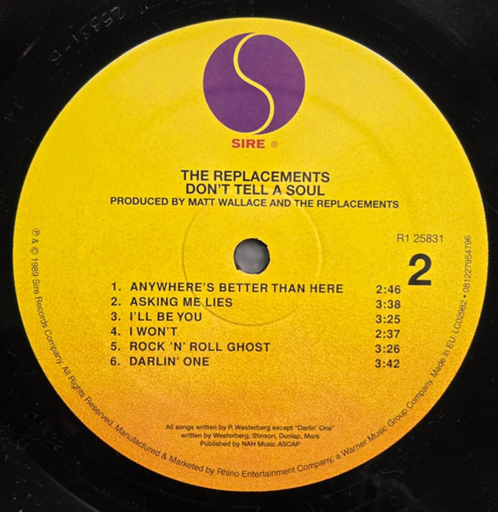 Image 2: The Replacements – Don't Tell A Soul (SYEOR 2017 Exclusive LP Vinyl) Vinyl LP | Relix