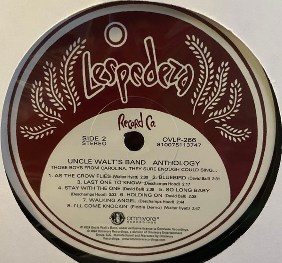 Image 2: Uncle Walt's Band – Anthology: Those Boys From Carolina, They Sure Vinyl LP | Relix