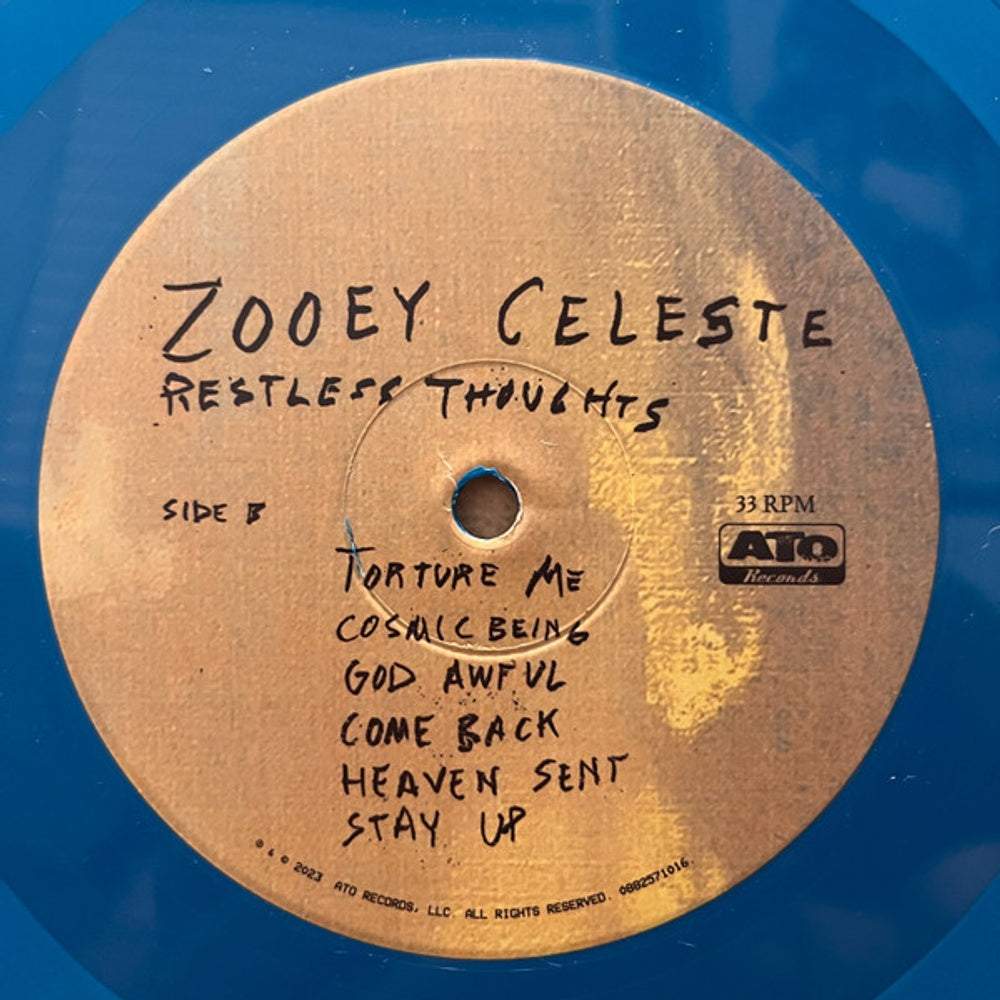 Image 2: Zooey Celeste – Restless Thoughts (Turquoise LP Vinyl) Vinyl LP | Relix