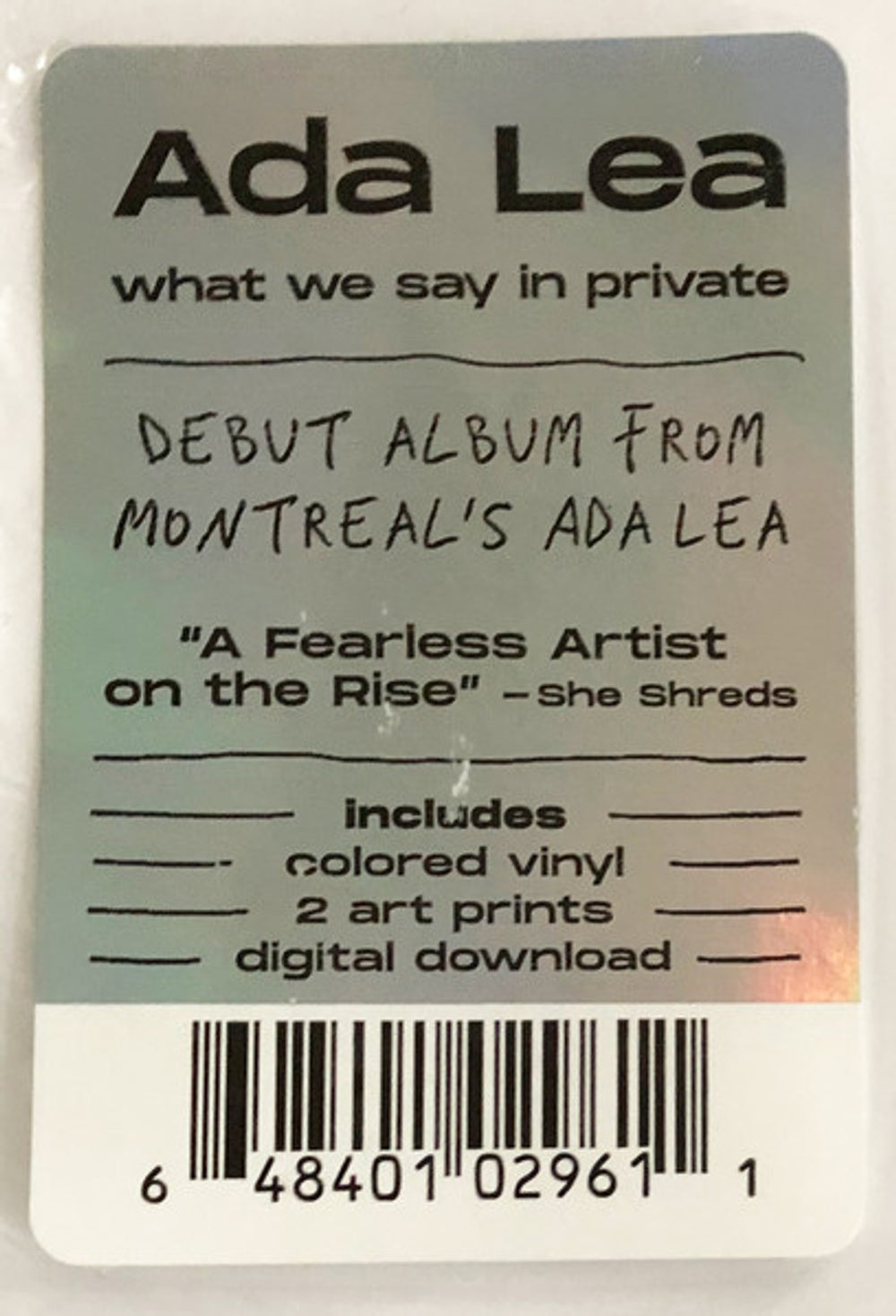 Image 3: Ada Lea – What We Say In Private Vinyl LP | Relix