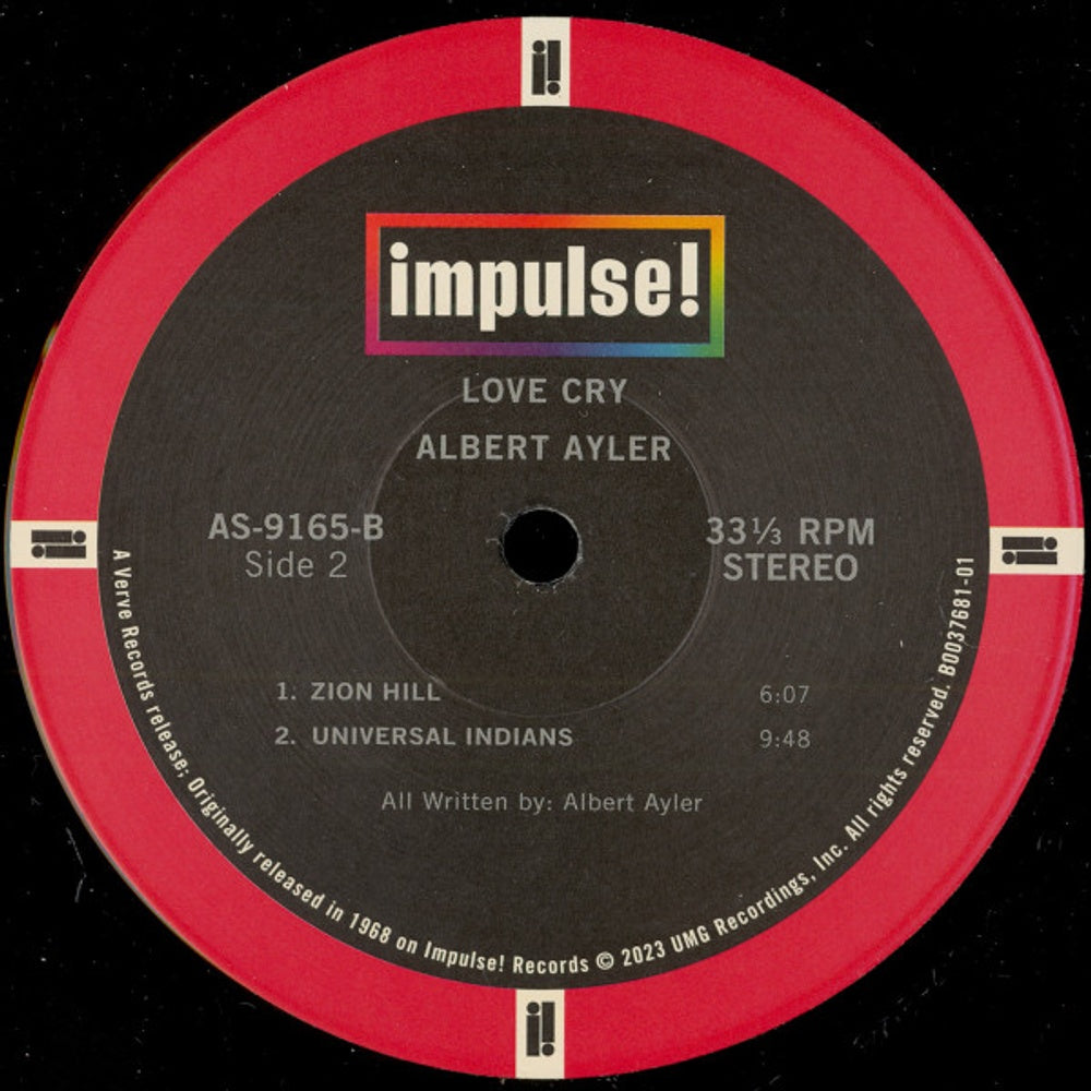 Image 3: Albert Ayler – Love Cry (Verve By Request Series LP Vinyl) Vinyl LP | Relix