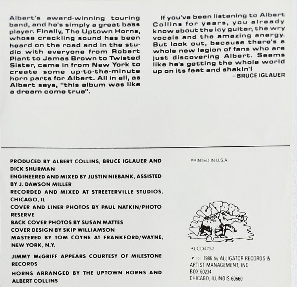 Image 3: Albert Collins – Cold Snap CD | Relix