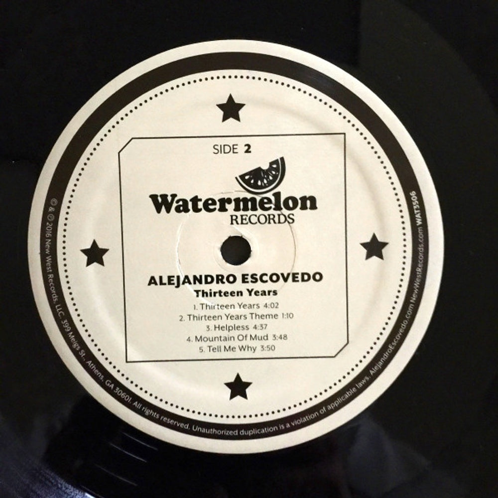 Image 3: Alejandro Escovedo – Thirteen Years Vinyl LP | Relix