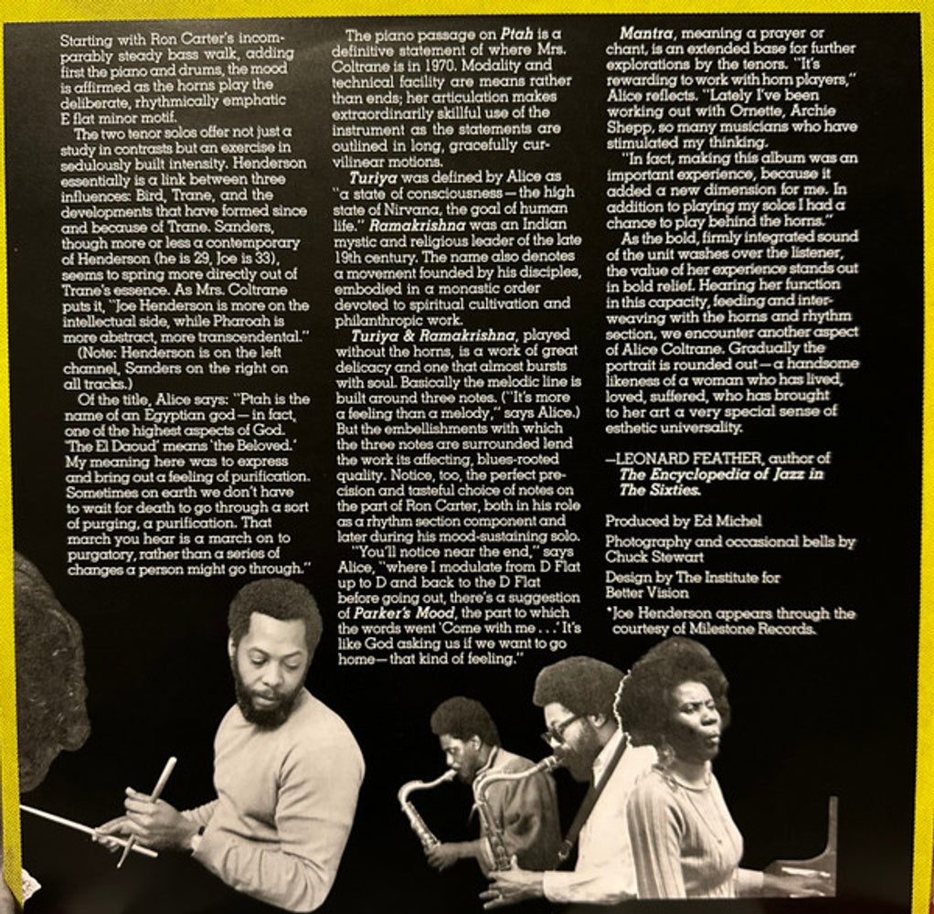 Image 3: Alice Coltrane – Ptah The El Daoud (Verve By Request Series LP Vinyl) Vinyl LP | Relix