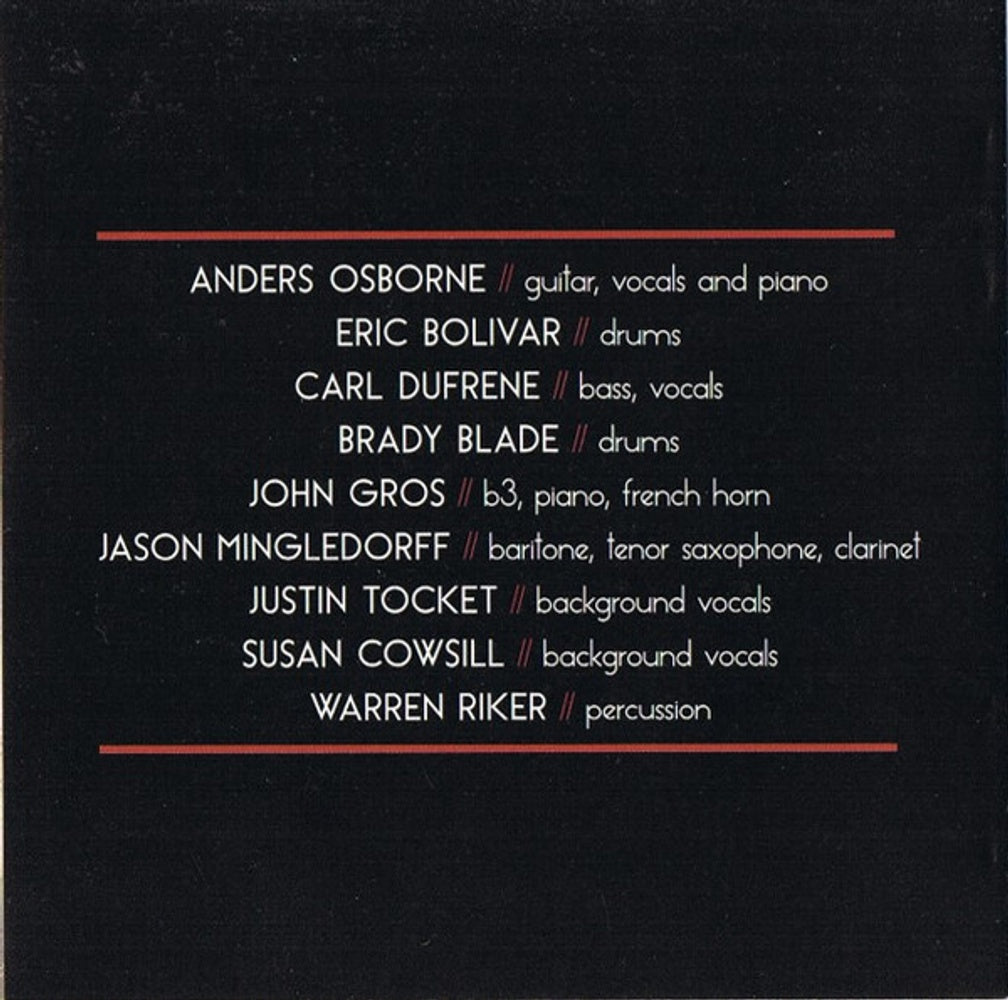 Image 3: Anders Osborne – Peace CD | Relix
