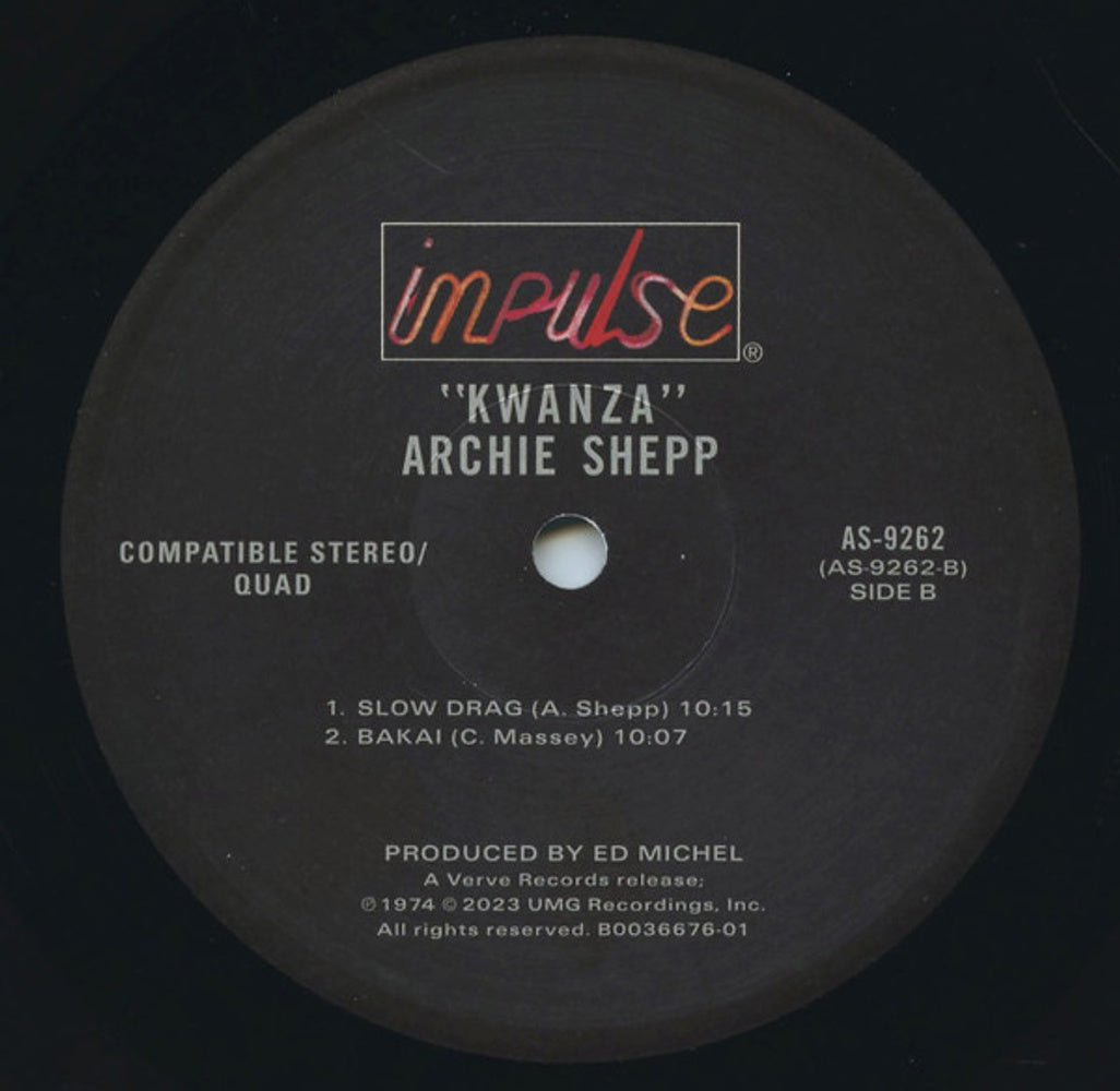 Image 3: Archie Shepp – Kwanza (Verve By Request Series LP Vinyl) Vinyl LP | Relix