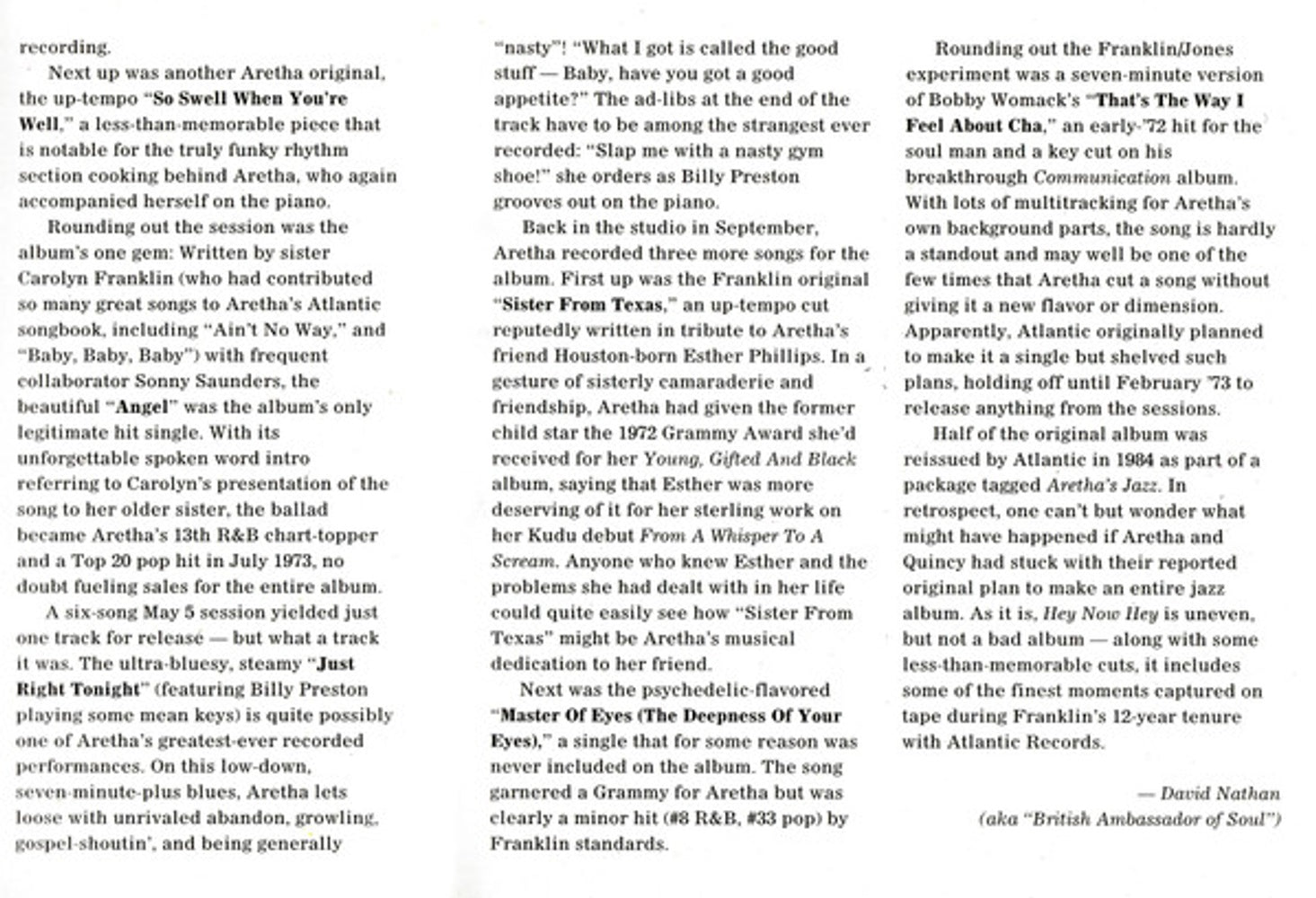 Image 3: Aretha Franklin – Hey Now Hey CD | Relix