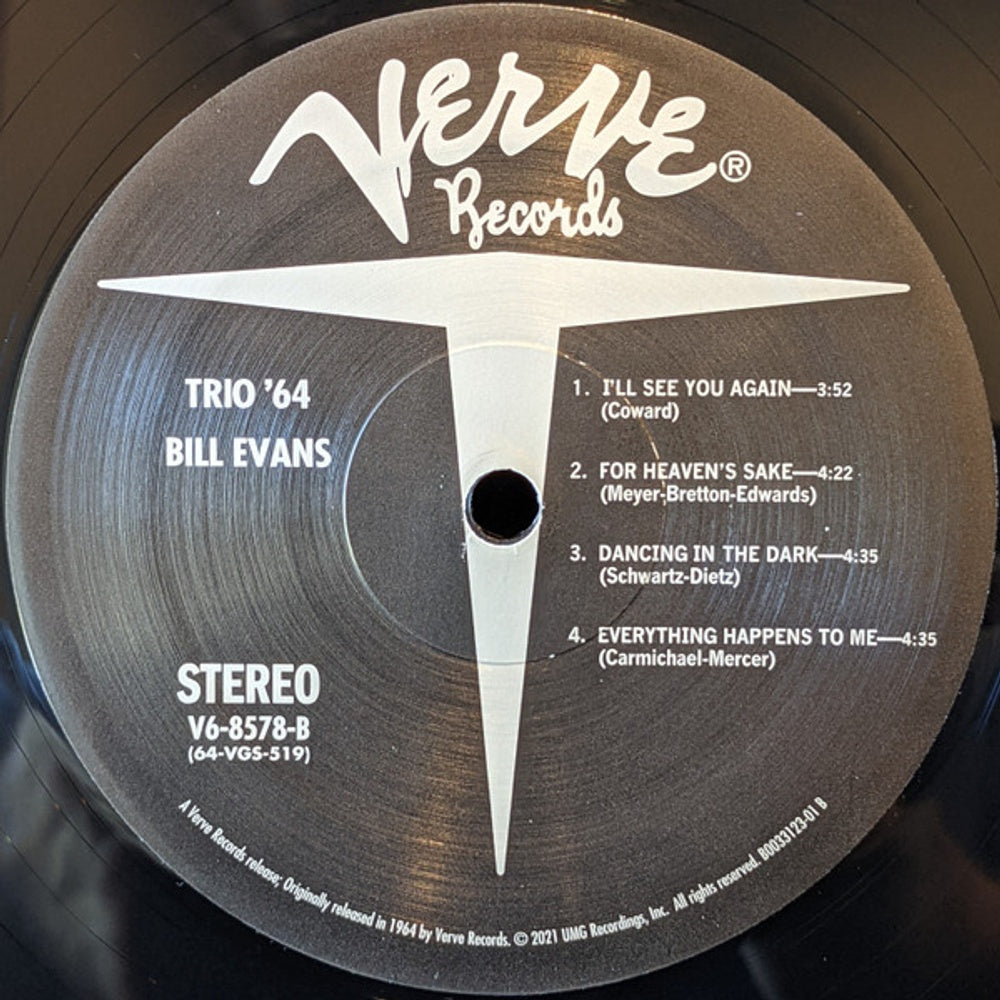 Image 3: Bill Evans – Bill Evans: Trio 64 (Verve Acoustic Sounds Series LP Vinyl) Vinyl LP | Relix