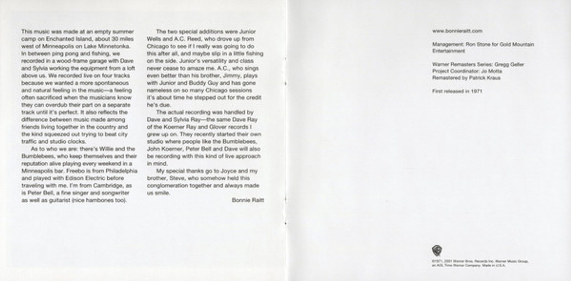 Image 3: Bonnie Raitt – Bonnie Raitt CD | Relix