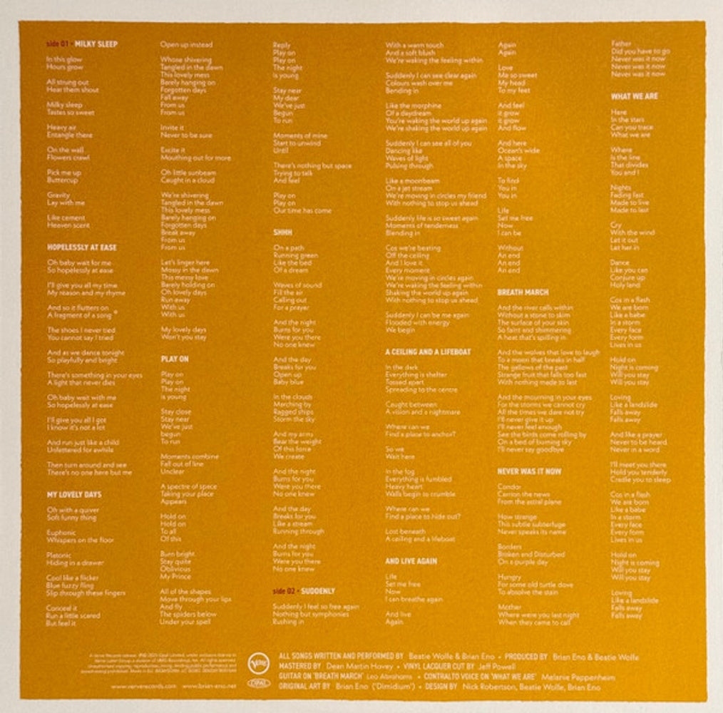 Image 3: Brian Eno and Beatie Wolfe – Luminal (BioVinyl LP Vinyl) Vinyl LP | Relix