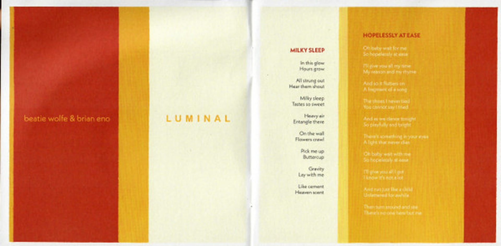 Image 3: Brian Eno and Beatie Wolfe – Luminal CD | Relix