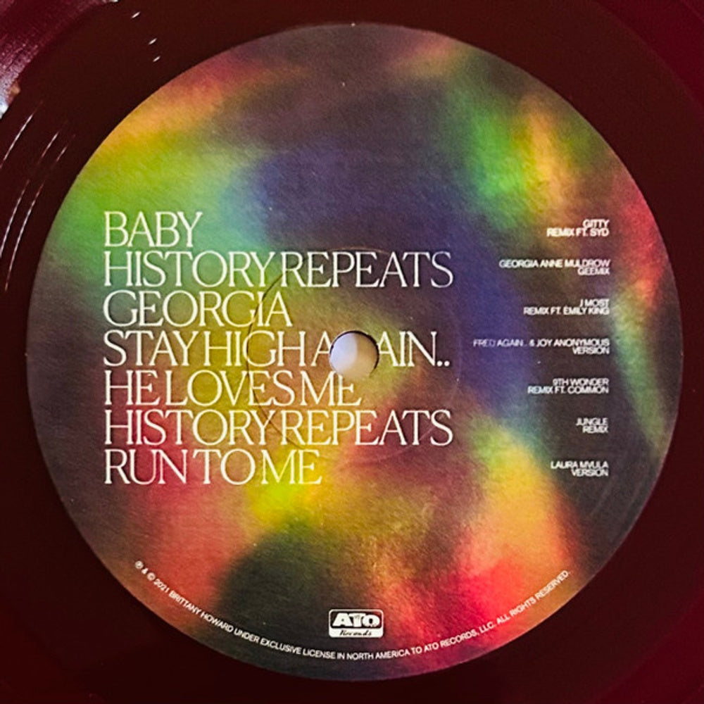 Image 3: Brittany Howard – Jaime Reimagined (Neon Magenta & Black Splotch LP Vinyl) Vinyl LP | Relix