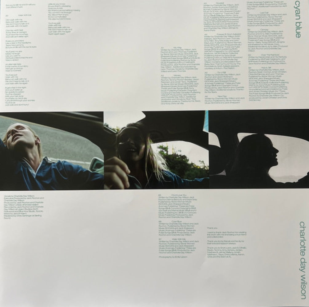 Image 3: Charlotte Wilson  Day – Cyan Blue (Clear, Grn LP Vinyl) Vinyl LP | Relix
