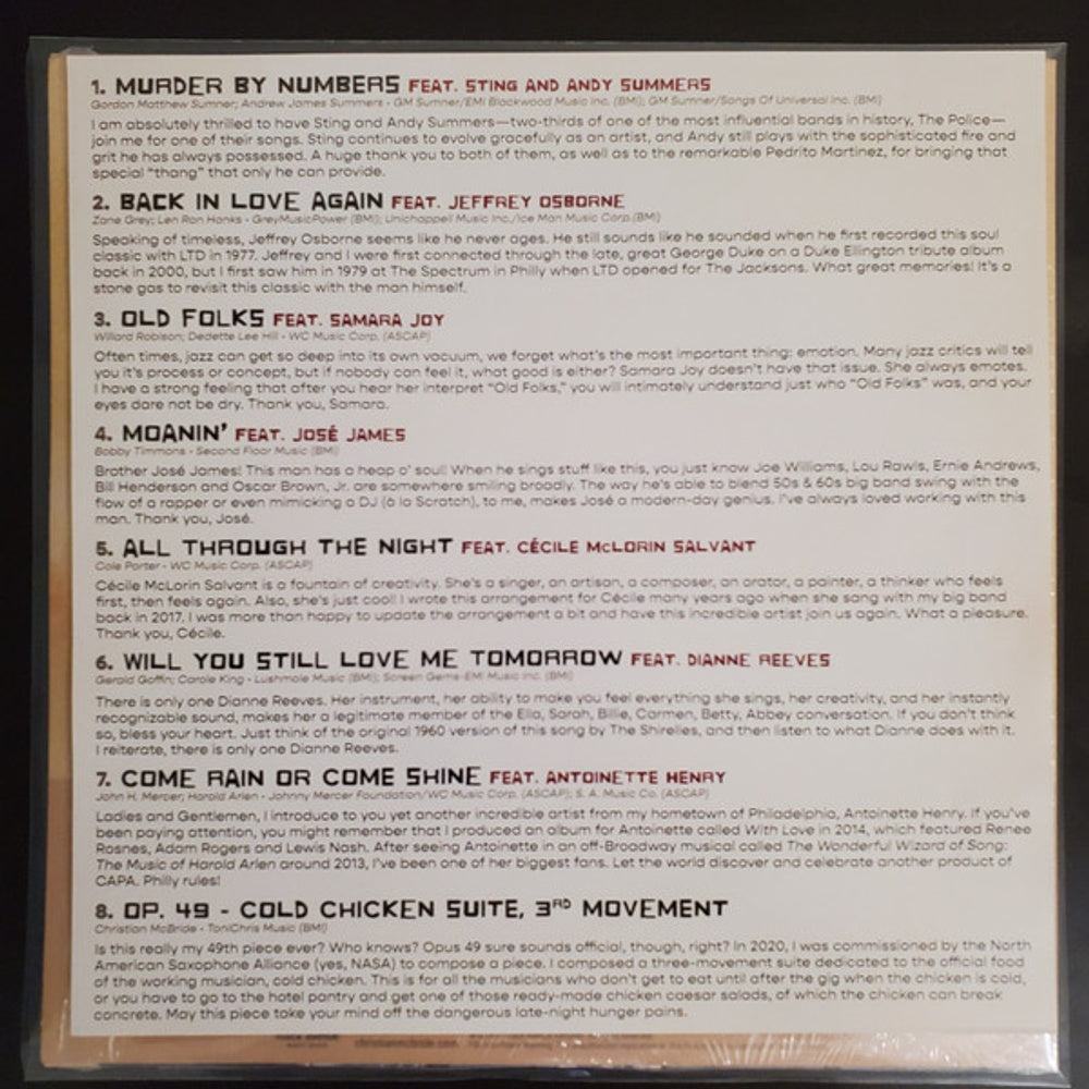 Image 3: Christian Mcbride  Big Band – Without Further Ado Vol 1 Vinyl LP | Relix