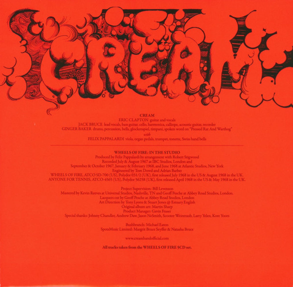 Image 3: Cream – Wheels Of Fire: In The Studio (Limited Edition, 180 Gram LP Vinyl) Vinyl LP | Relix