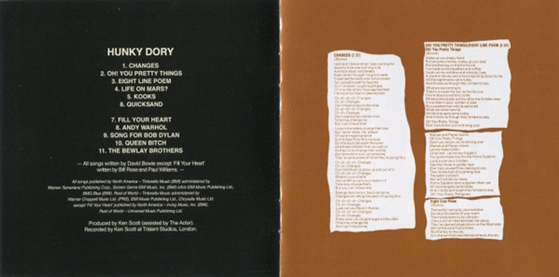 Image 3: David Bowie – Hunky Dory (2015 Remaster, Remastered CD) CD | Relix