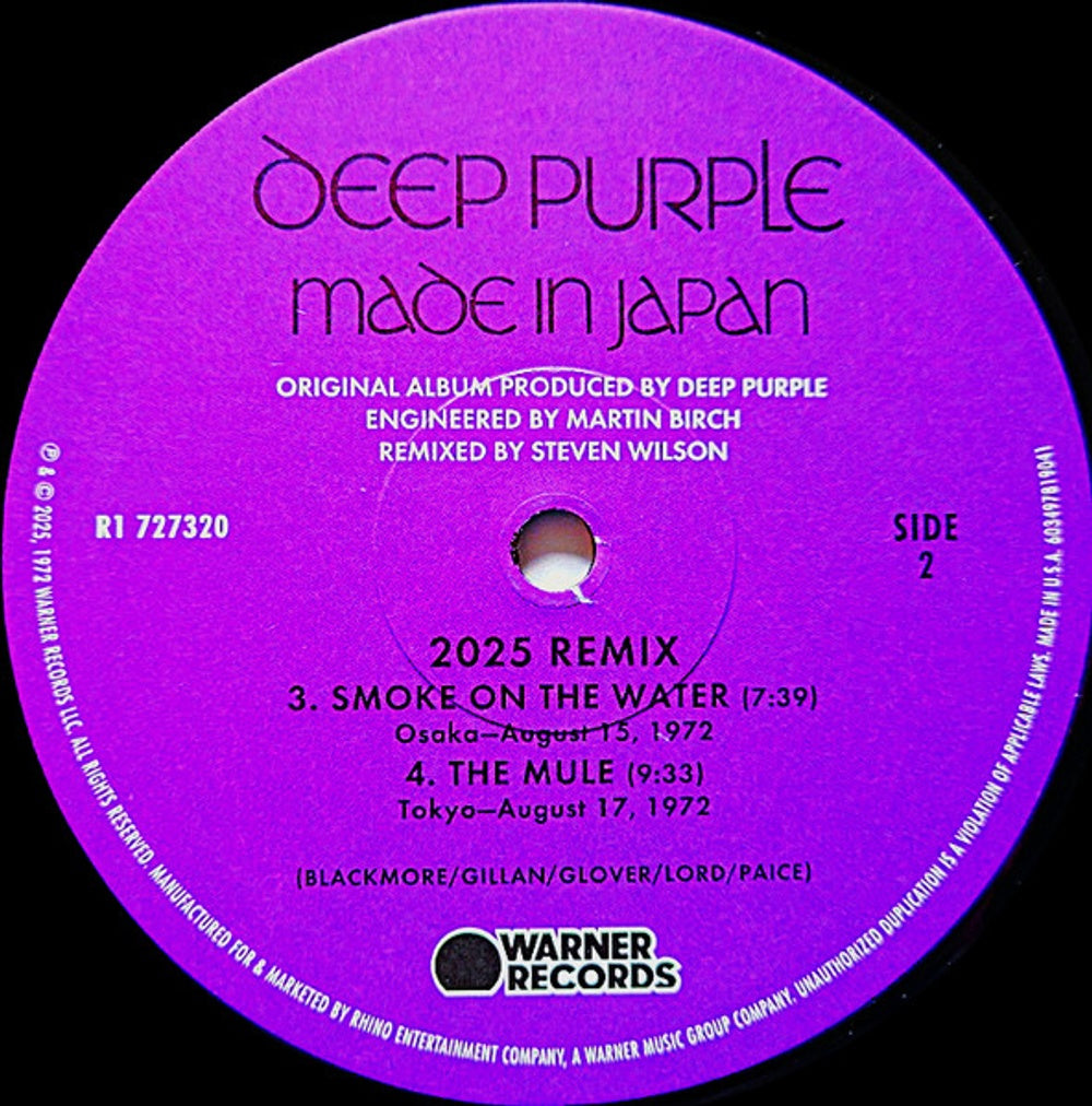 Image 3: Deep Purple – Made In Japan (Steven Wilson Remix)(Rktbr25) (Bme LP Vinyl) Vinyl LP | Relix