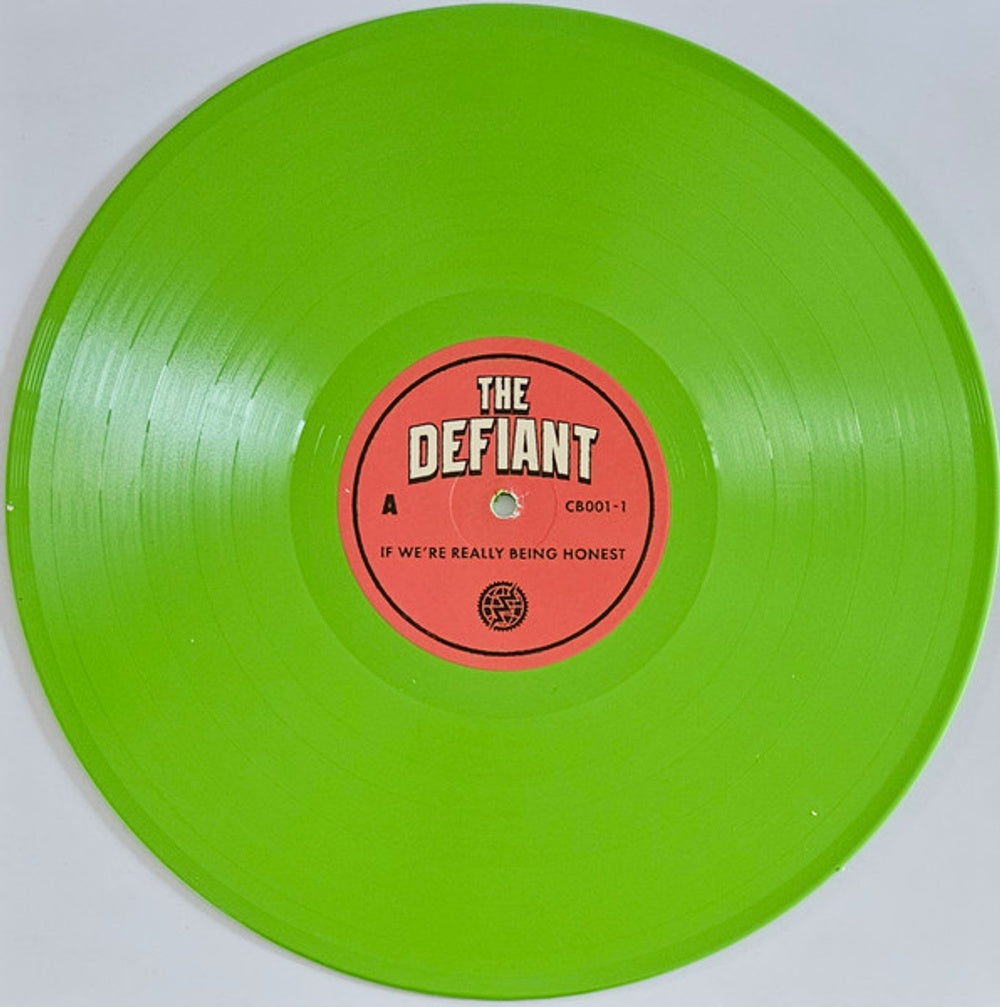 Image 3: Defiant – If We're Really Being Honest (Lime Green LP Vinyl) Vinyl LP | Relix