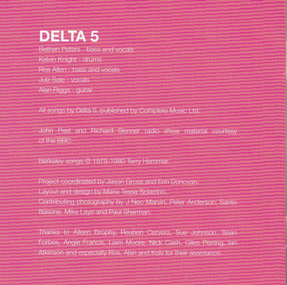 Image 3: Delta 5 – Singles and Sessions 1979-81 CD | Relix