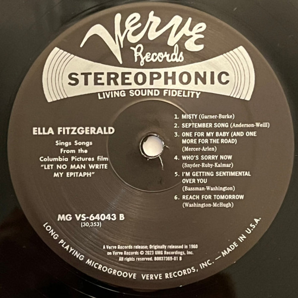 Image 3: Ella Fitzgerald – Let No Man Write My Epitaph (Verve Acoustic Sound LP Vinyl) Vinyl LP | Relix
