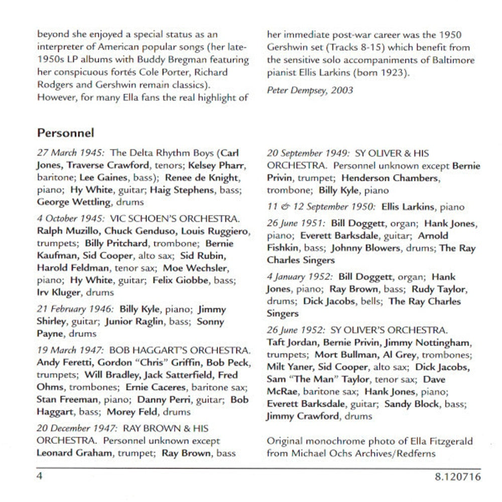 Image 3: Ella Fitzgerald – Volume 3 CD | Relix