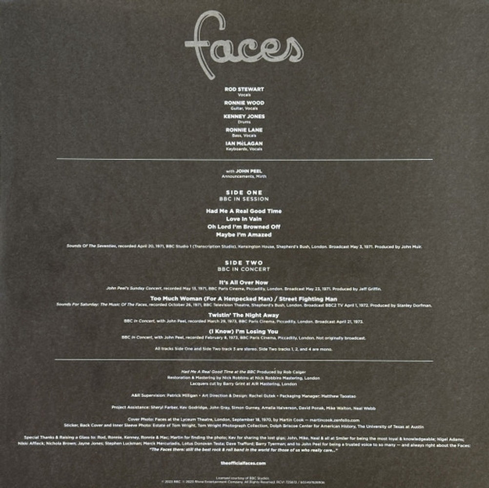 Image 3: Faces – Had Me A Real Good Time… With Faces! In Session & Live at the BBC 1971-1973 (RSD Black Friday 2023 LP Vinyl) Vinyl LP | Relix