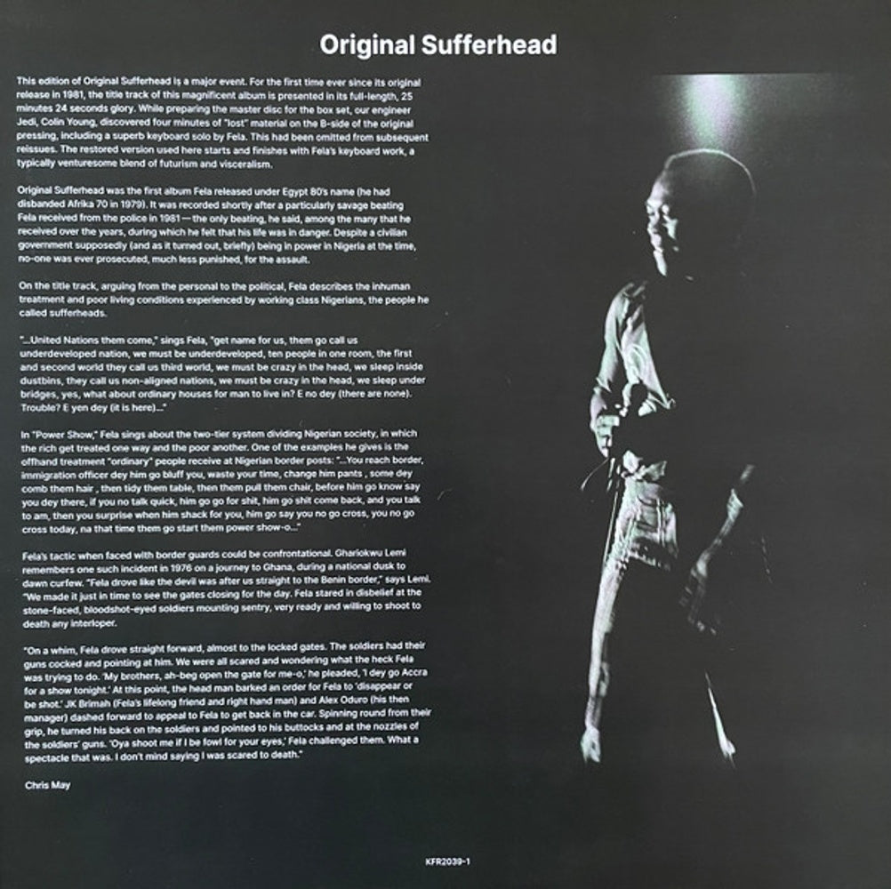 Image 3: Fela Kuti – Original Sufferhead (Opaque Light Green LP Vinyl) Vinyl LP | Relix