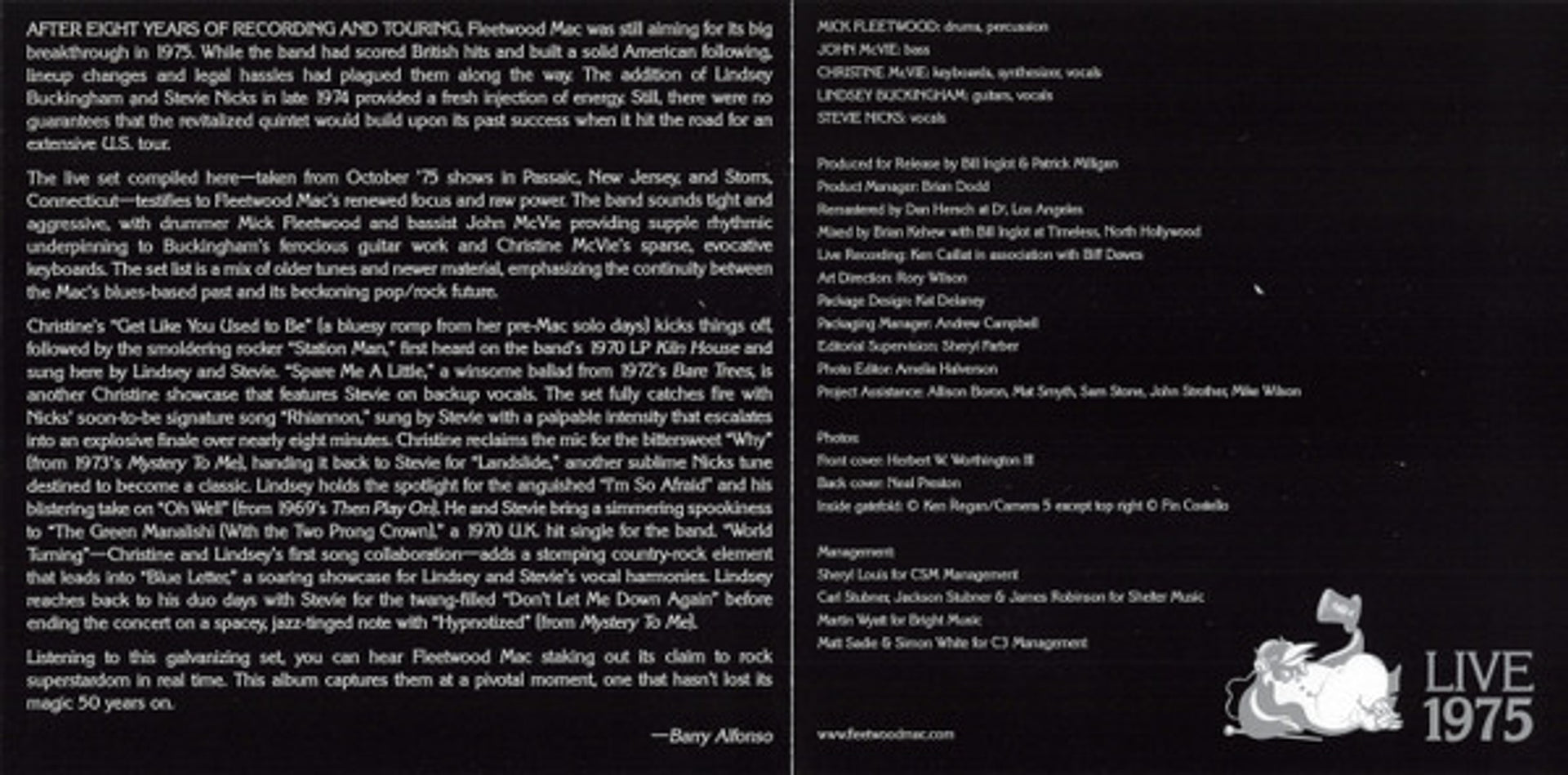 Image 3: Fleetwood Mac – Fleetwood Mac: Live 1975 CD | Relix
