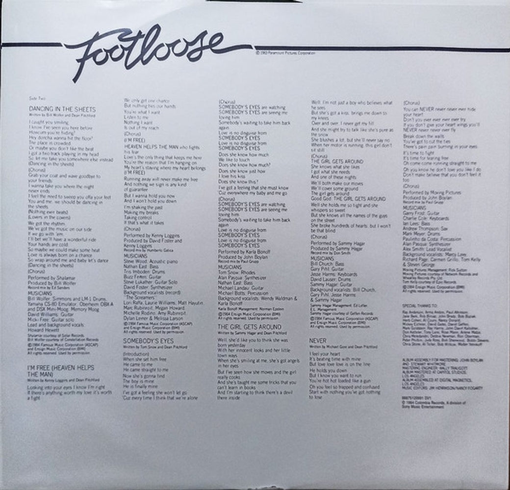 Image 3: Footloose [Movie] – Footloose (Vinyl Soundtrack) Vinyl LP | Relix
