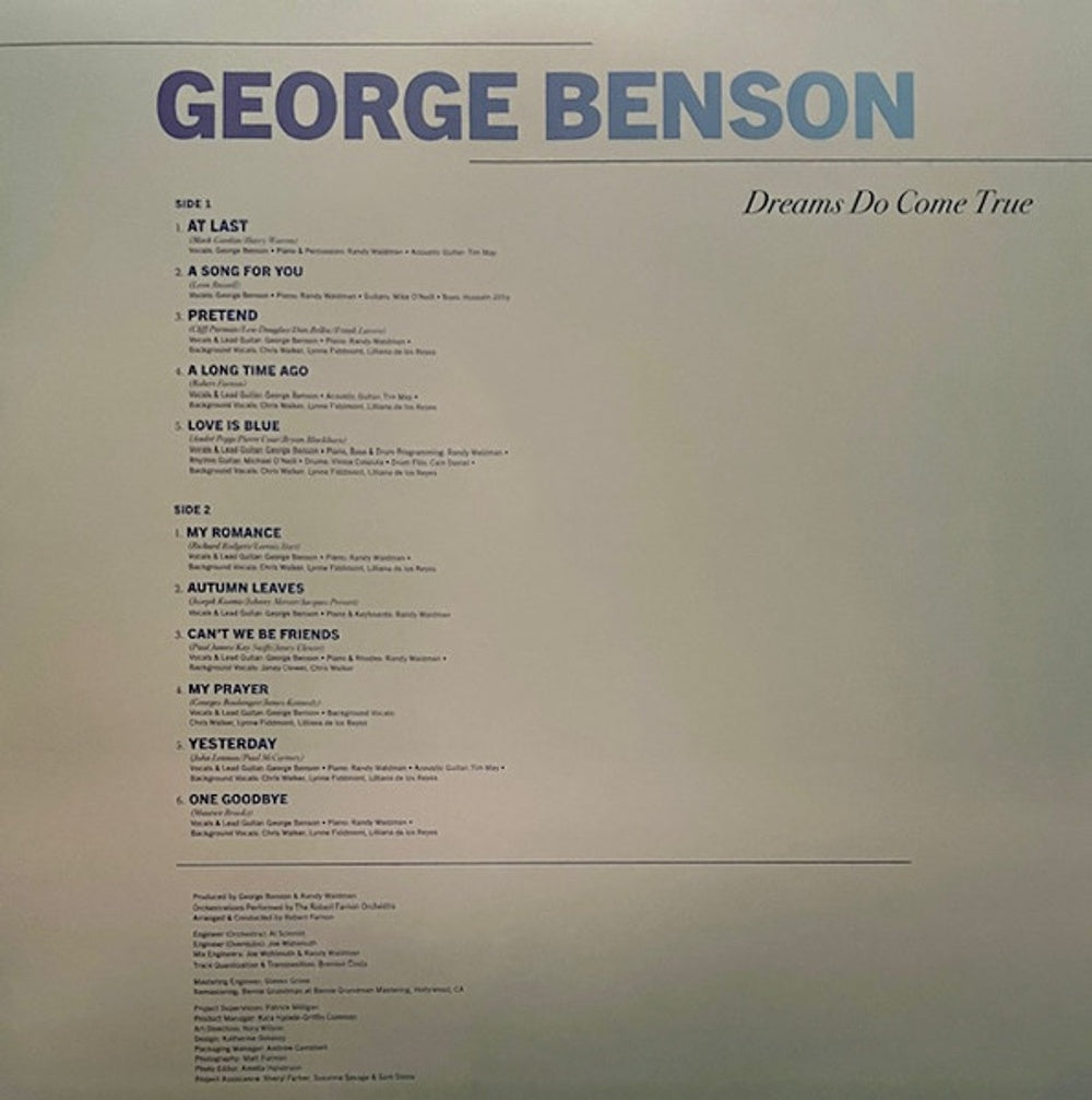 Image 3: George Benson – Dreams Do Come True: When George Benson Meets Vinyl LP | Relix